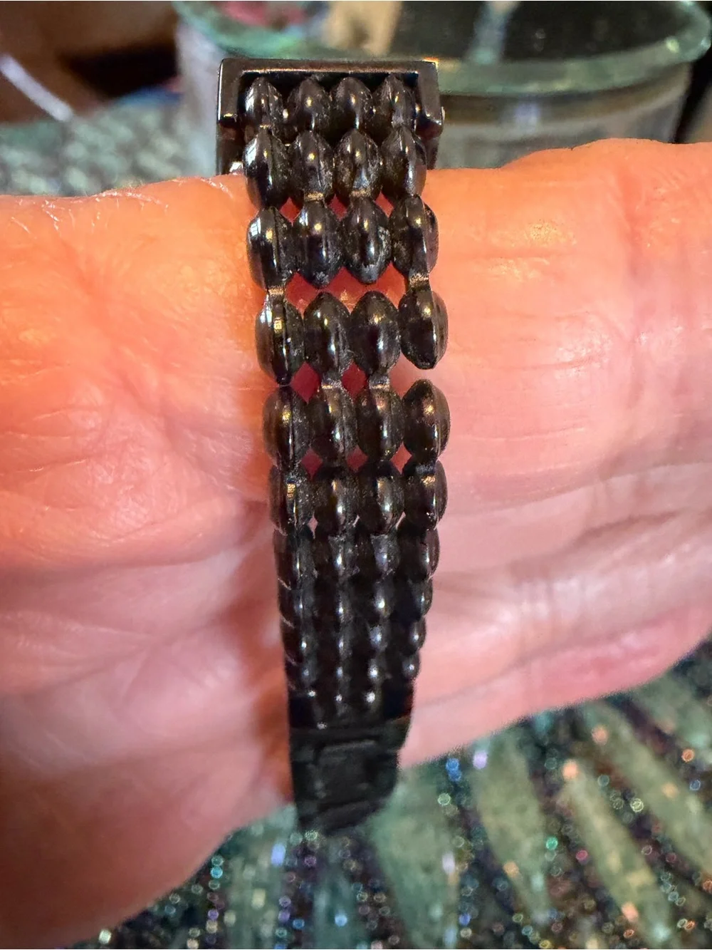 Sleek Black Thin DNKY Watch